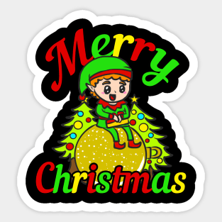 CHRISTMAS ELF Sticker